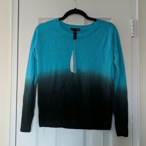 NWT Aqua ombre sweater